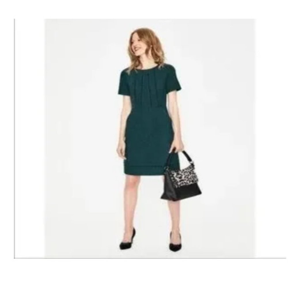 Boden Scallop Jane Textured Dress - Picture 1 of 9
